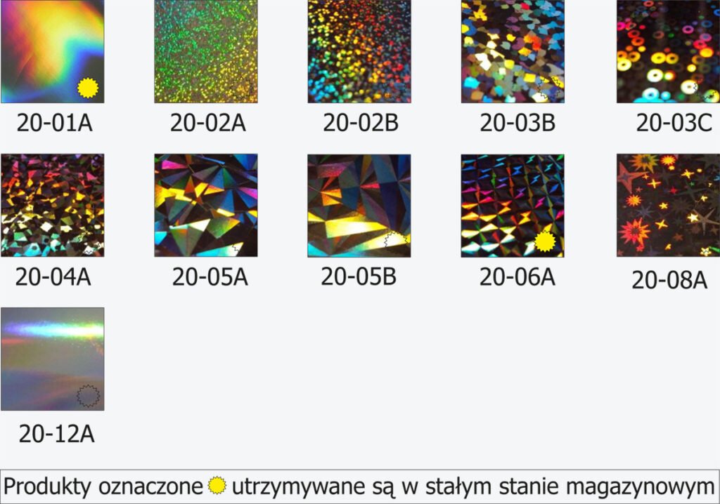folie holograficzne
