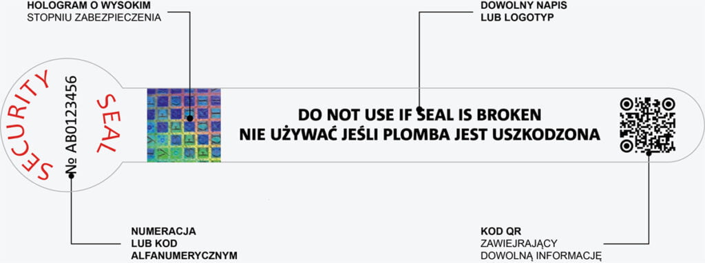 Plomby Holo Seal 1 Plomba holograficzna Holo Seal