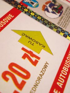 Wydruk biletów autobusowych