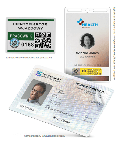 Identyfikator z hologramem